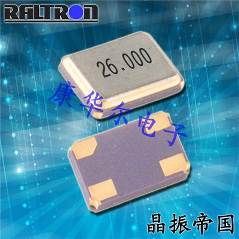 Raltron晶振H130B,H130B-8.000-18-3030-EXT-TR无源晶振