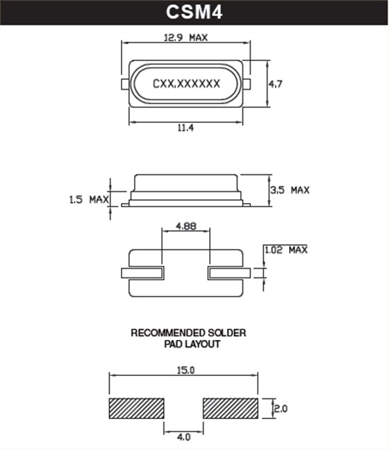 csm4 csm5 12.9_4.7mm 49SMD