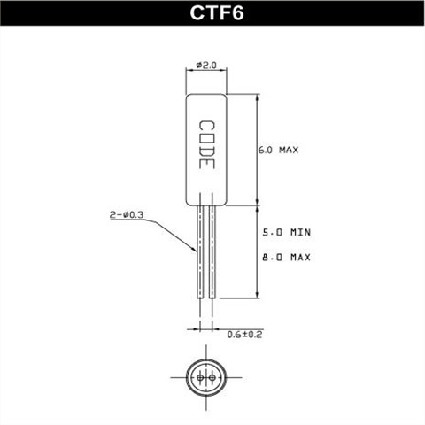 Cardinal晶振代理商CTF6,CTF6-A1C3-32.768KD12.5插件晶振