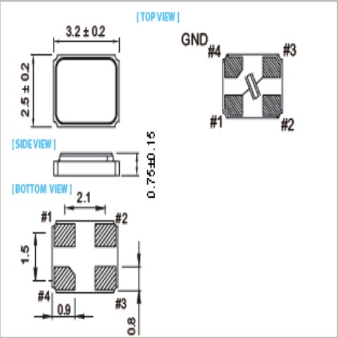 X2GEECNANF-40.000000,3225mm,40MHz,-40~+85℃