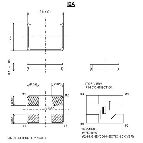 I2A10-45.000-18 6GWIFI晶体 ITTI手机晶振