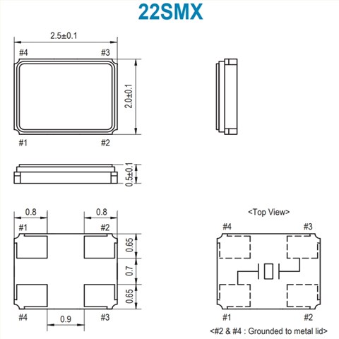 SMI石英晶体,22S300,无源晶体22SMX,6G通信晶振